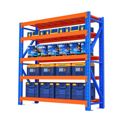Un buen precio. Estantes de almacenamiento industrial de 200 libras Estantes de almacén pesados azules en línea