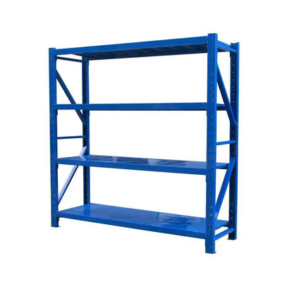 Un buen precio. Estante industrial de 4 niveles de 200 libras Estante de metal pesado en interiores en línea