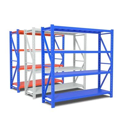 Buen precio Naranja Blanco de 4 niveles Estante industrial Estante de garaje industrial de metal en línea